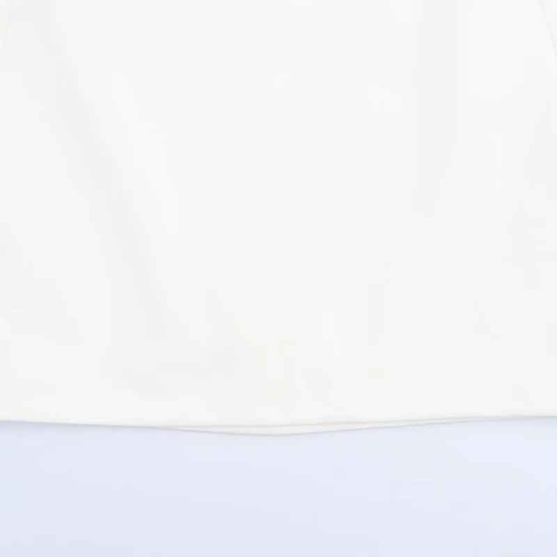MUJER Vestido corto blanco con espalda descubierta para mujer, vestidos de fiesta elegantes con cuello Halter para mujer, minivestido con hombros descubiertos, novedad en vestidos para mujer