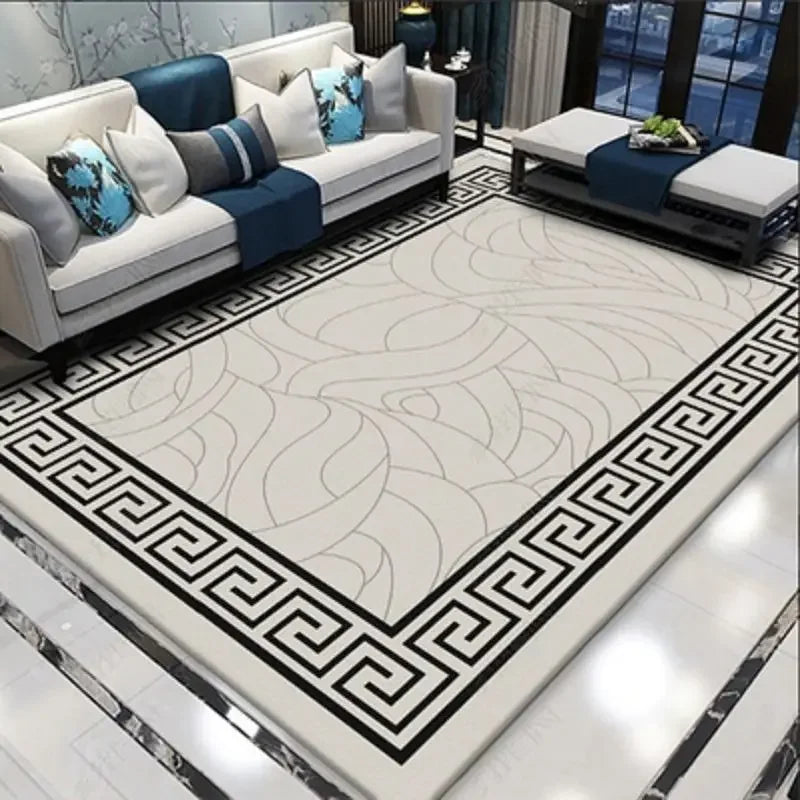 Alfombra moderna y sencilla para el hogar, alfombra para dormitorio, sala de estar, decoración grande para dormitorio, mesas de centro para el hogar, alfombra lavable