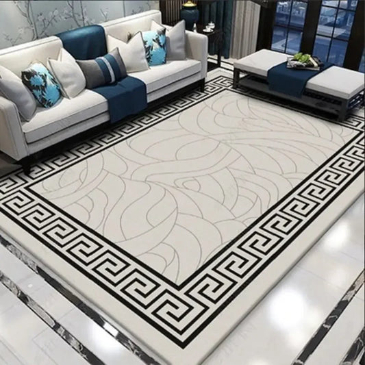 Alfombra moderna y sencilla para el hogar, alfombra para dormitorio, sala de estar, decoración grande para dormitorio, mesas de centro para el hogar, alfombra lavable