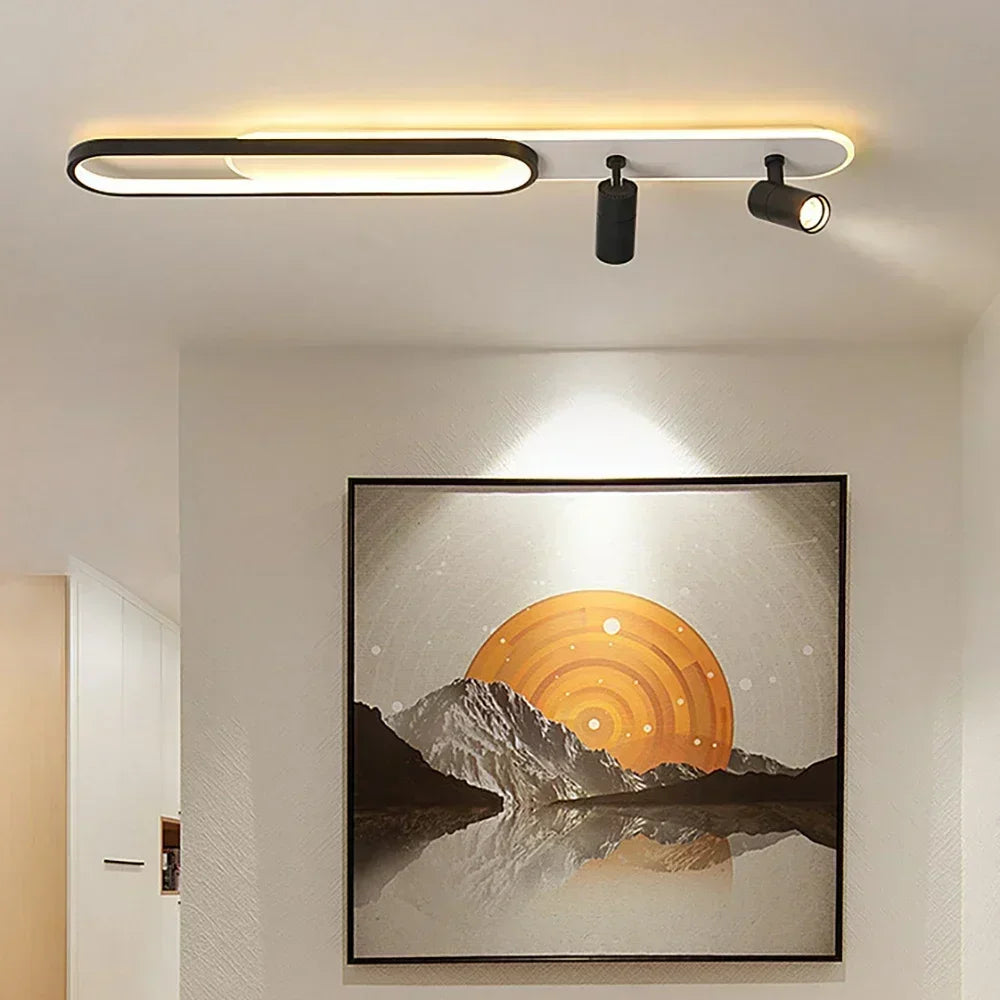 Luces de techo LED modernas con foco, candelabro de pasillo para sala de estar, pasillo, guardarropa, accesorios de iluminación interior para el hogar