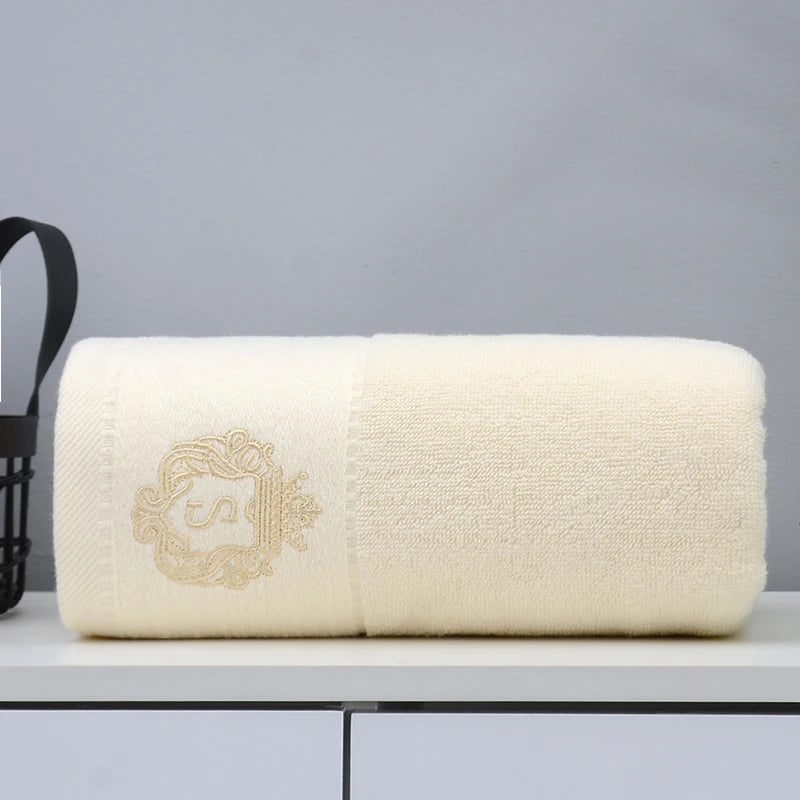 Juego de toallas de baño de algodón bordado, toallas de baño grandes de 70x140cm y 35x75cm, toallas de uso diario para ducha facial, 1/2/3 Uds.