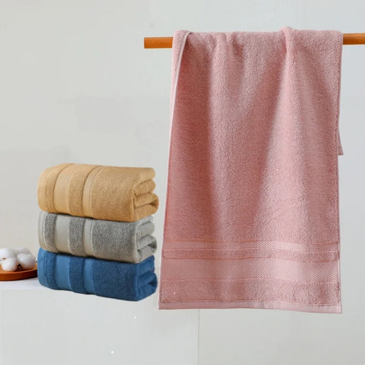 Toalla de baño, toallas de algodón absorbentes suaves, gruesas, de secado rápido, lavables a máquina, toalla para el hogar, artículos esenciales para el baño, 35x73cm