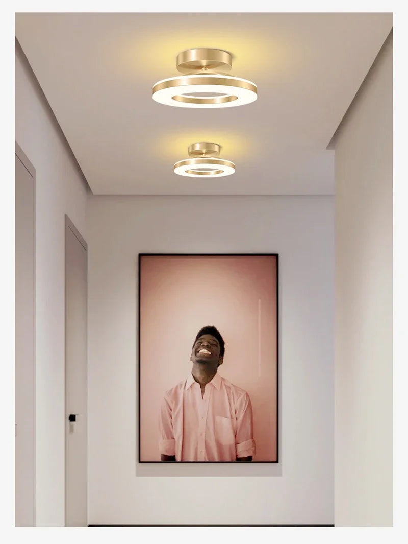 Lámpara de techo LED moderna, iluminación interior, decoración del hogar para dormitorio, mesa de comedor, sala de estar, balcón, pasillo, luz de techo