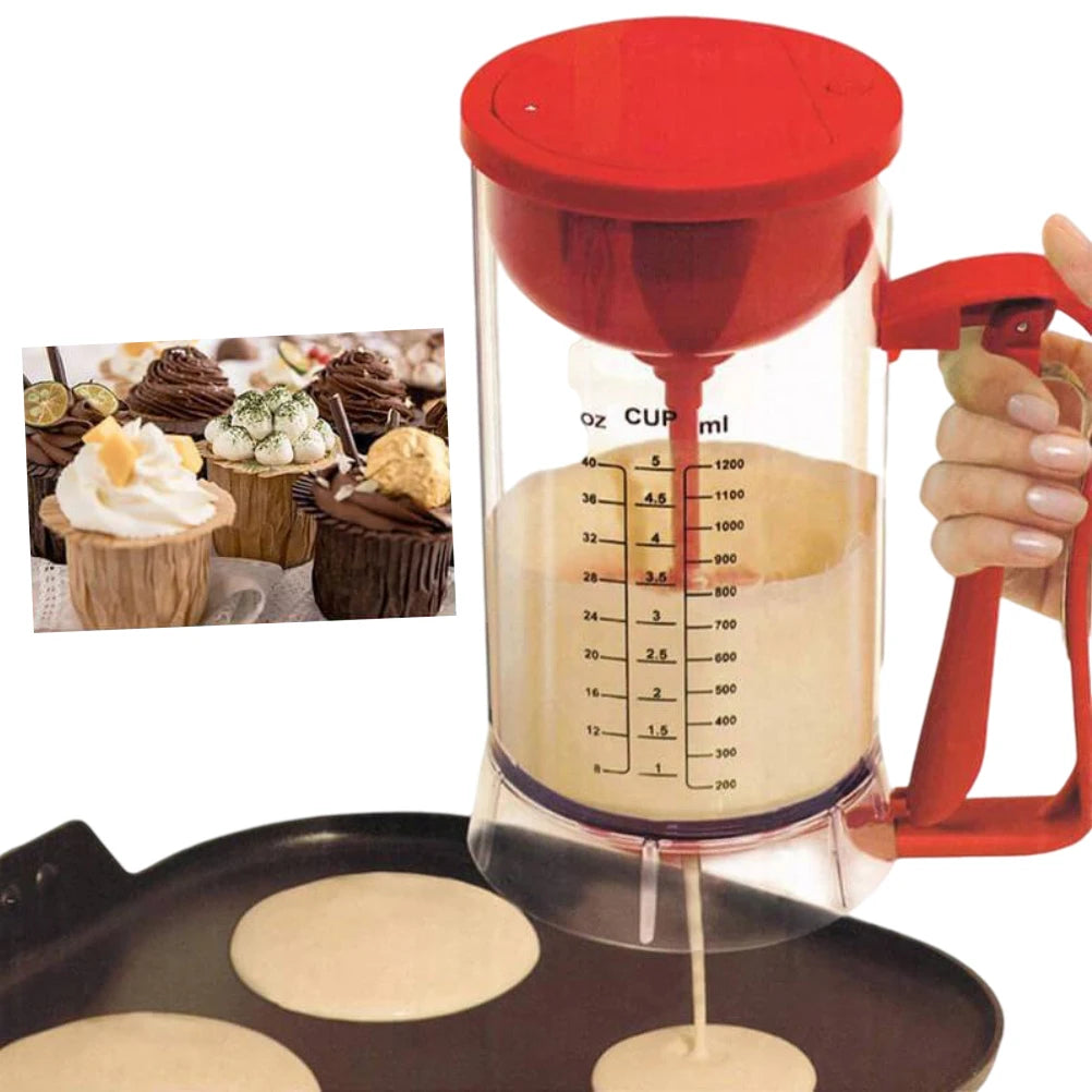 Mezclador de masa para panqueques eléctrico de mano para cocina, dispensador, máquina licuadora, herramienta para hornear, aparato de cocina