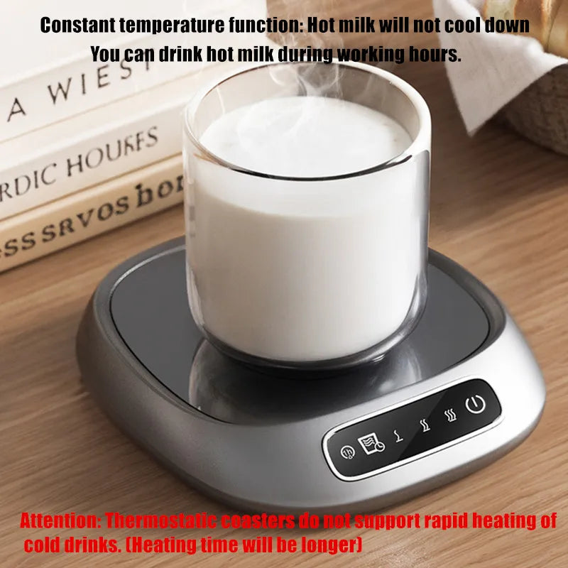 Posavasos Térmico USB con Ajuste de 3 Velocidades para Uso Doméstico, Mantiene una Temperatura Constante de 55 Grados