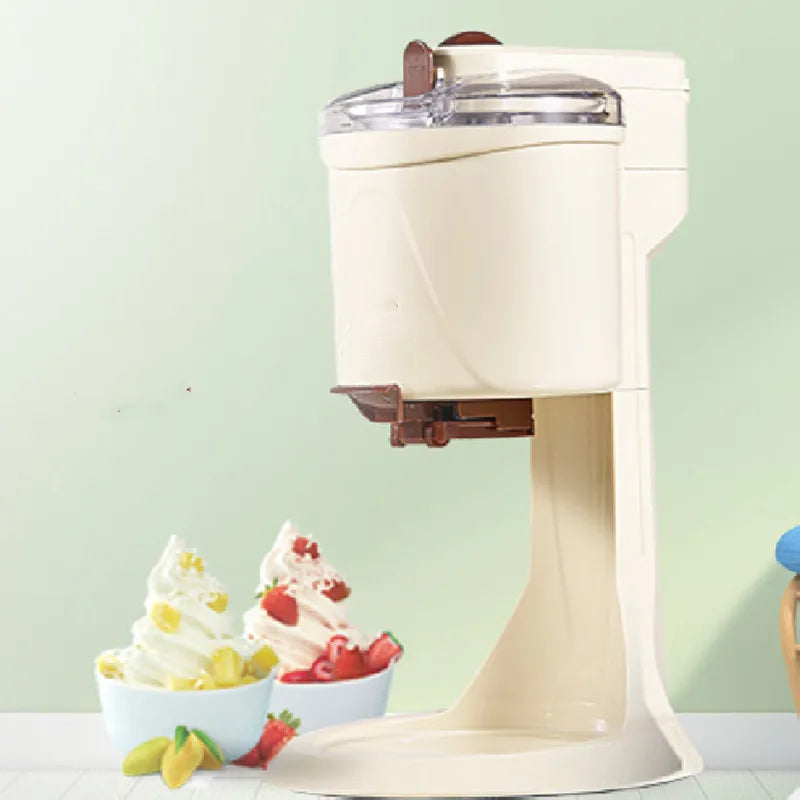 Máquina de helado Manual automática de sobremesa operación Simple Mini máquina de helado suave de gran capacidad para el hogar DI