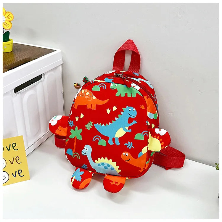 Bolsa bonita para niños, mochilas escolares con dibujos de dinosaurios para niños, mochila de viaje para exteriores preescolar para guardería, antipérdida