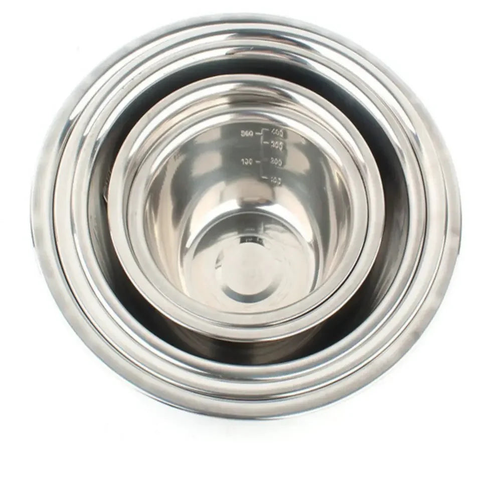 Cuencos de mezcla de acero inoxidable, cuencos de almacenamiento de anidación de cocina portátiles para el hogar, accesorios de Camping al aire libre