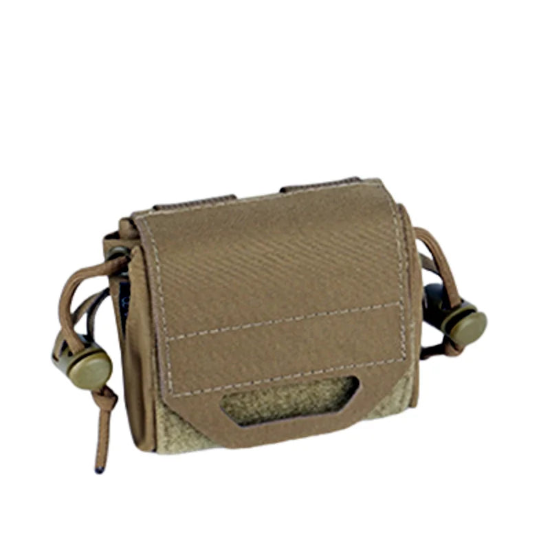 Bolsa de basura Molle, Mini bolsa de reciclaje plegable, herramienta de cintura molle, bolsa para artículos diversos, bolsa de utilidad para revista, cinturón Molle, chaleco, mochila