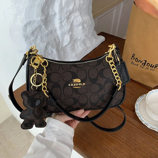 Bolso de mano de estilo de alta gama para mujer, nuevo modelo 2025, bolso cuadrado pequeño único y moderno, moderno, retro, simple y elegante, cr
