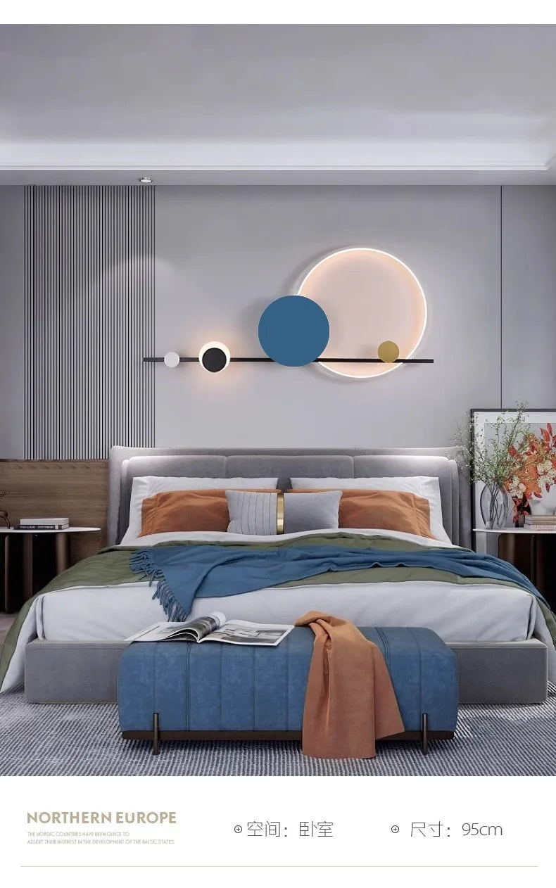 Lámpara LED de pared moderna, ambiente para candelabro de sala de estar, comedor, dormitorio, Hotel, salón, escaleras, pasillo, accesorio de iluminación para decoración del hogar