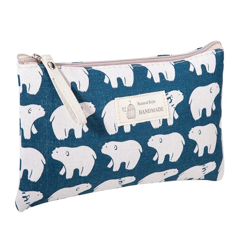 Bolsas de tela para lápices, estuche para lápices Kawaii, estuches grandes para lápices, bolsa de cosméticos de viaje, organizadores de papelería escolar para volver a la escuela