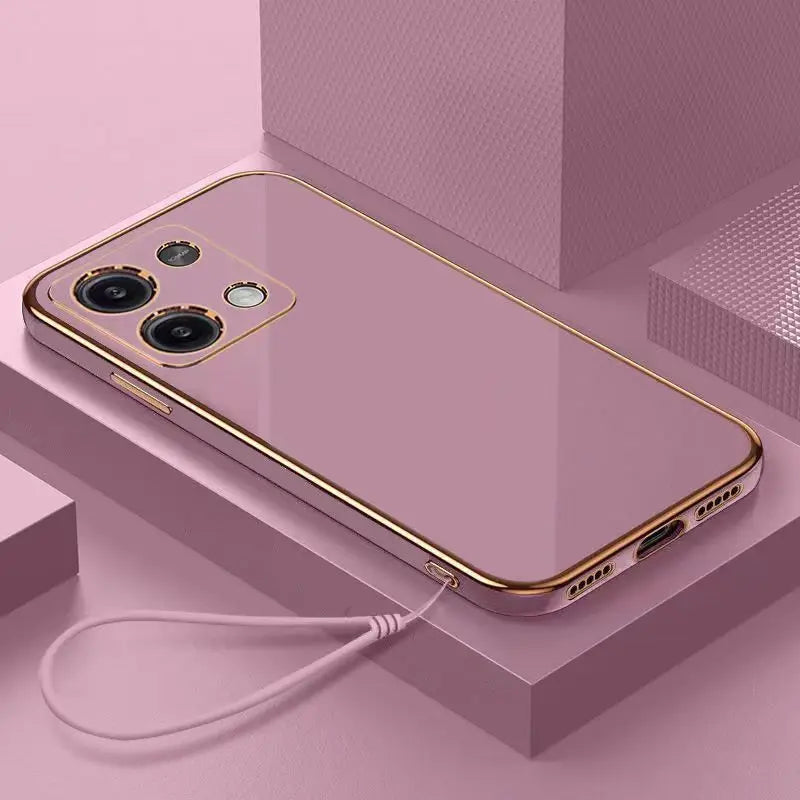 Funda de teléfono galvanizada de lujo a prueba de golpes para XiaoMi Redmi Note 12 13 Pro Plus 4G Note 14 Pro + 5G, funda trasera de silicona chapada