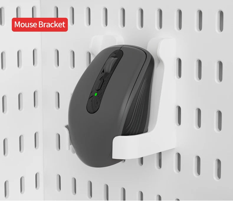 Kit organizador de pared combinado con tablero perforado DIY: paneles colgantes modulares, instalación sin perforaciones, ideal para exhibición de pared de habitaciones artesanales
