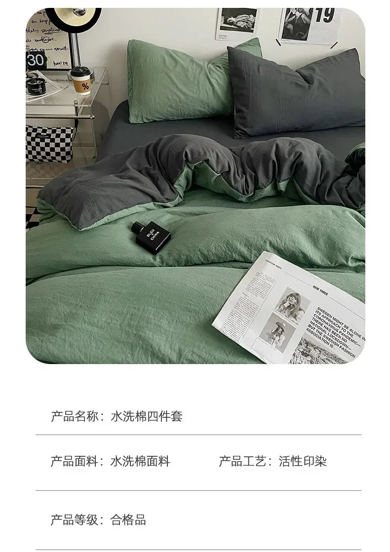 Juegos de edredón de cama, funda nórdica, sábanas con funda de almohada, juego de ropa de cama para cama Queen/King, edredones de cama