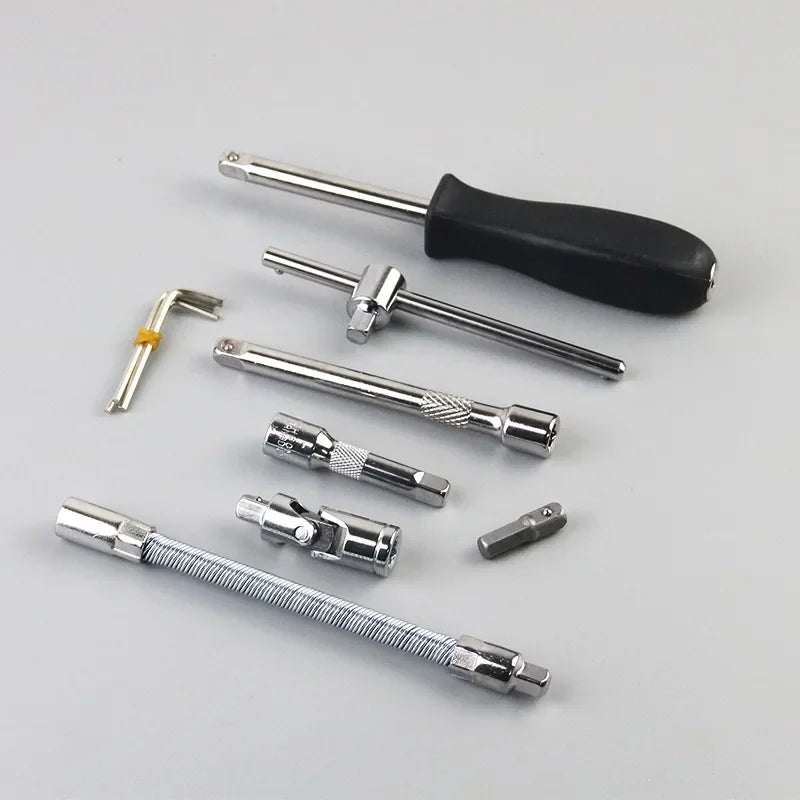 Nuevo Kit de herramientas de reparación de automóviles 46 unids/set juego de enchufes herramienta de reparación de automóviles llave dinamométrica de trinquete Combo juego de herramientas de reparación de automóviles