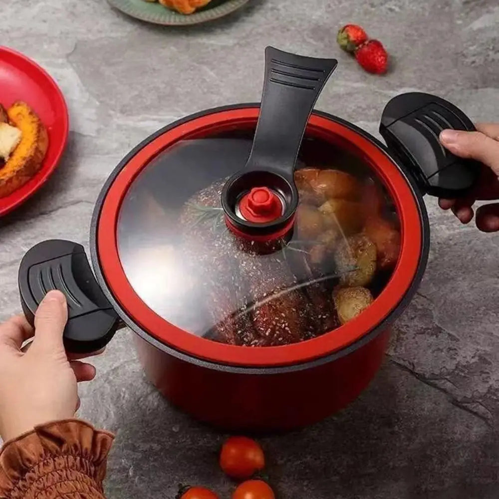 Olla a presión de 3,5 L, olla para estofado, utensilios de cocina, ollas antiadherentes, olla para sopa y carne, Cocina de Inducción, estufa de Gas