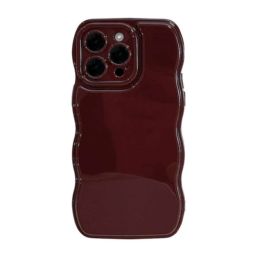 Nueva funda de teléfono ondulada para hombres y mujeres para iPhone 12 13 14 15 16 Pro Max a prueba de golpes disipar el calor fundas blandas de silicona carcasa protectora