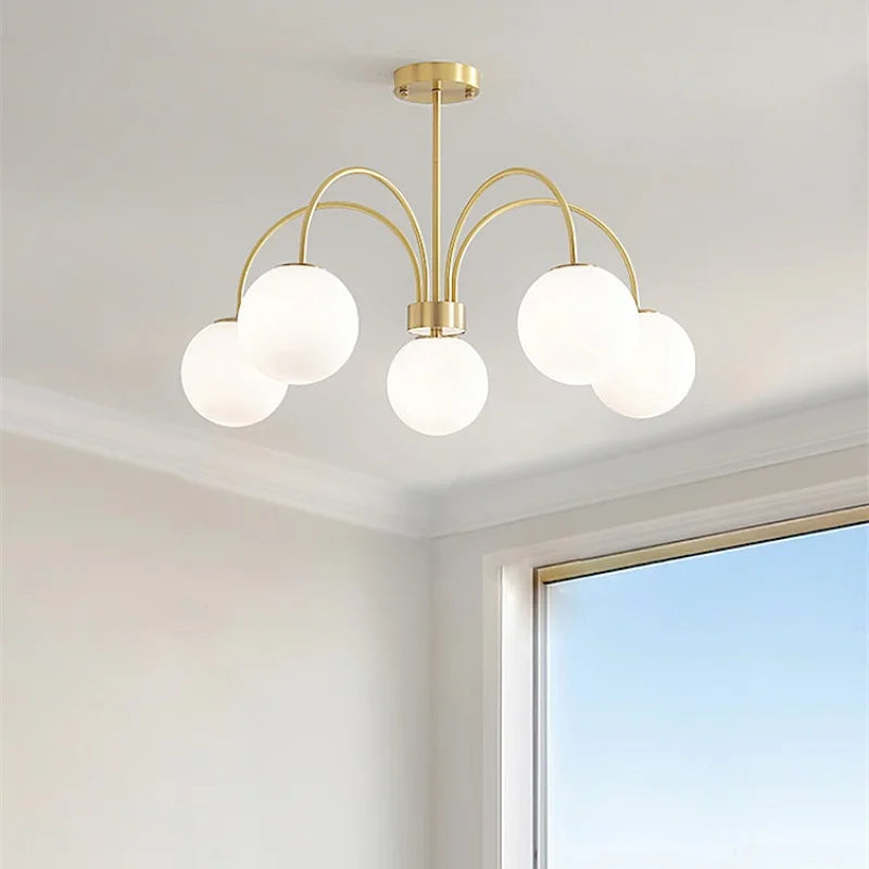 Lámpara de araña LED moderna E27 para sala de estar, dormitorio, mesa de comedor, cocina, estudio, lámparas colgantes de techo, brillo, decoración del hogar
