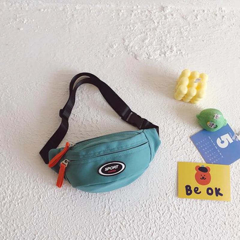 Riñonera pequeña para niños, riñonera ligera a la moda para niños pequeños y niñas, bolsa de pecho para deportes al aire libre, correr y acampar
