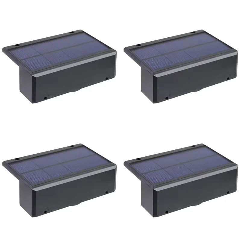 Lámpara LED alimentada por energía Solar, luces solares superbrillantes para jardín, luz impermeable para exteriores, escaleras, balcón, iluminación decorativa de calle