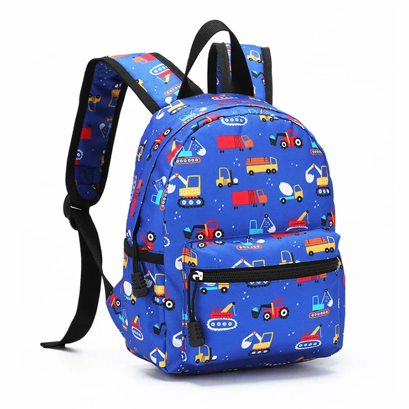 Mochila Infantil de Dibujos Animados, Ligera, para Jardín de Niños y Escuela, con Protección Ergonómica para la Columna Vertebral, para Niños y Niñas, Estilo Casual y Moderno