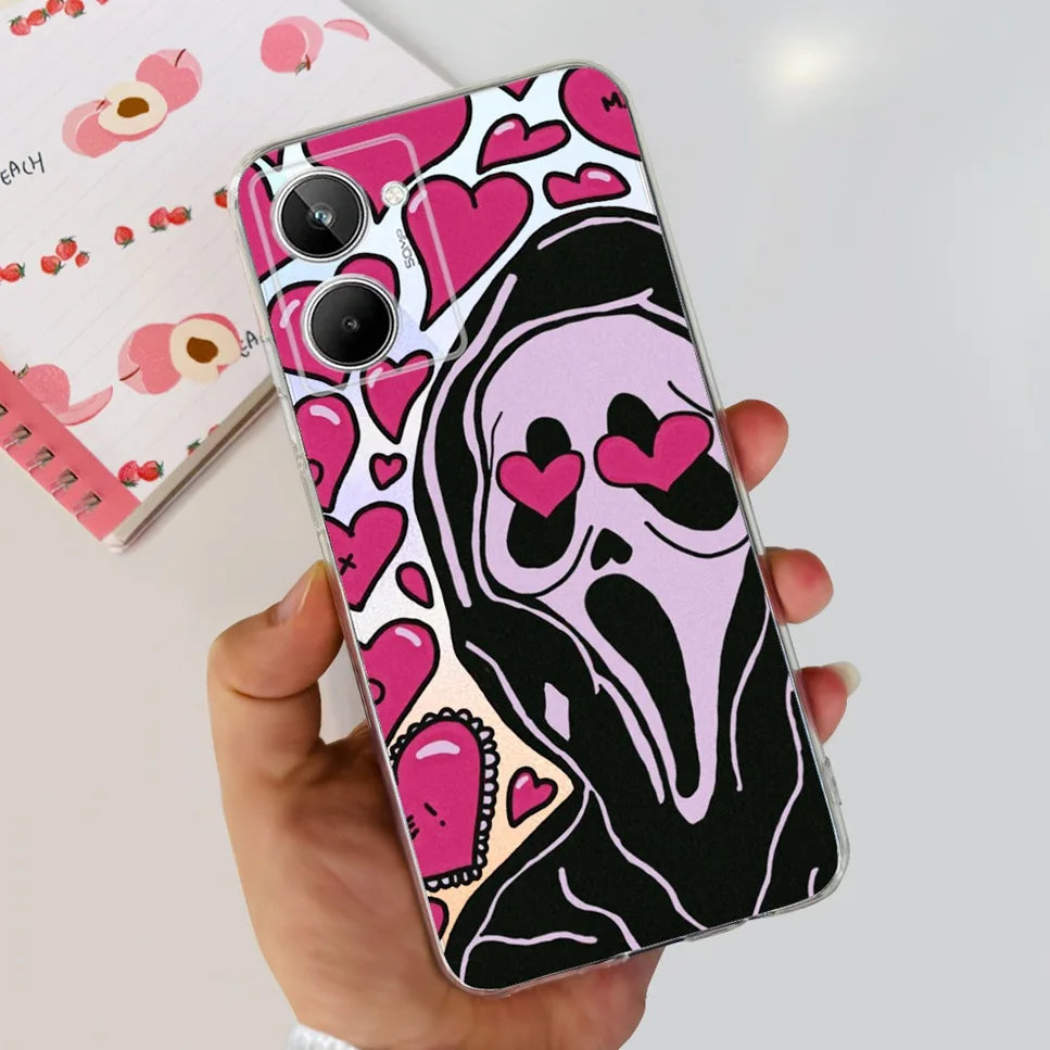 Para Realme 10 4G RMX3630 funda de teléfono suave de silicona TPU a prueba de golpes para Realme 10 funda protectora trasera con diseño de dibujos animados bonitos