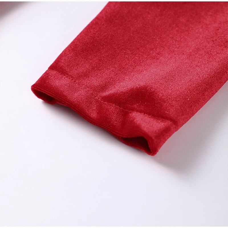 Vestidos elegantes lisos con cuello de pico para mujer, minivestidos femeninos de terciopelo rojo con tirantes y espalda descubierta, moda de línea A para fiesta de otoño 2024