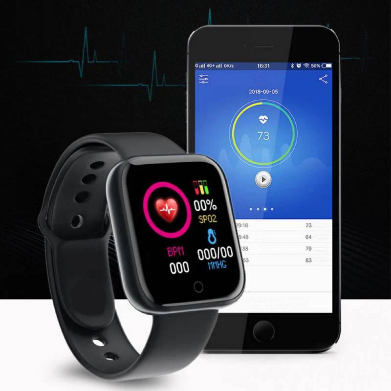 Reloj inteligente para mujeres y hombres, reloj de pulsera con Bluetooth, reproductor de teléfono conectado, música, Fitness, pulsera deportiva, Monitor de sueño, relojes digitales