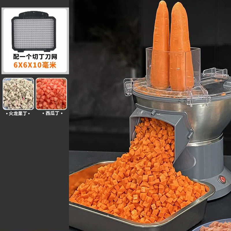 Electric potatoes French fries chips cutter Slicer carrot dicing machine shredding grater machine Ham Granulator food processor
