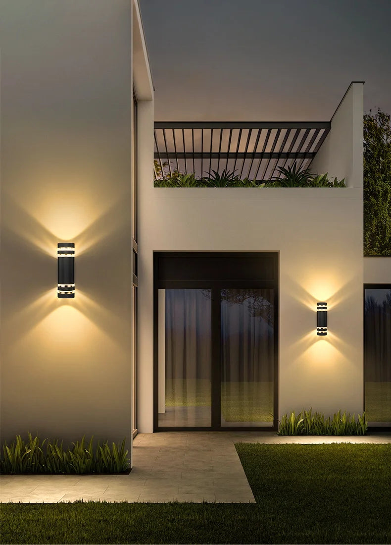 Candelabros de iluminación LED de pared, lámpara impermeable, arandela de pared externa para porche, calle, jardín, decoración del hogar, Bombilla E27
