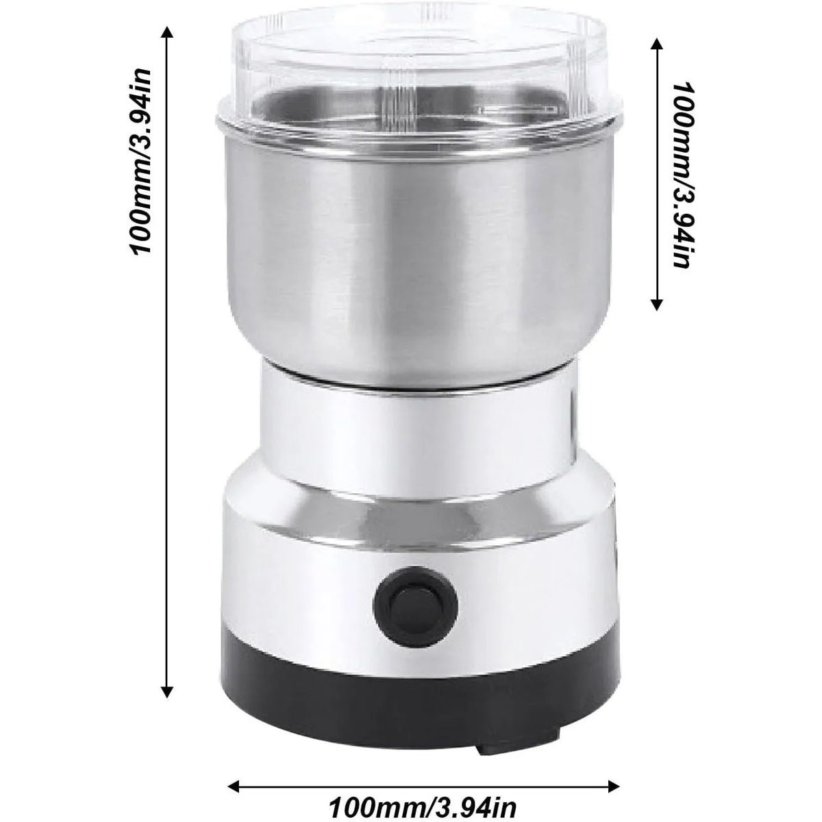 Molinillo Eléctrico de cuatro bordes para cocina, máquina multifuncional para moler granos, nueces, cereales, especias y granos, molinillo de café para el hogar