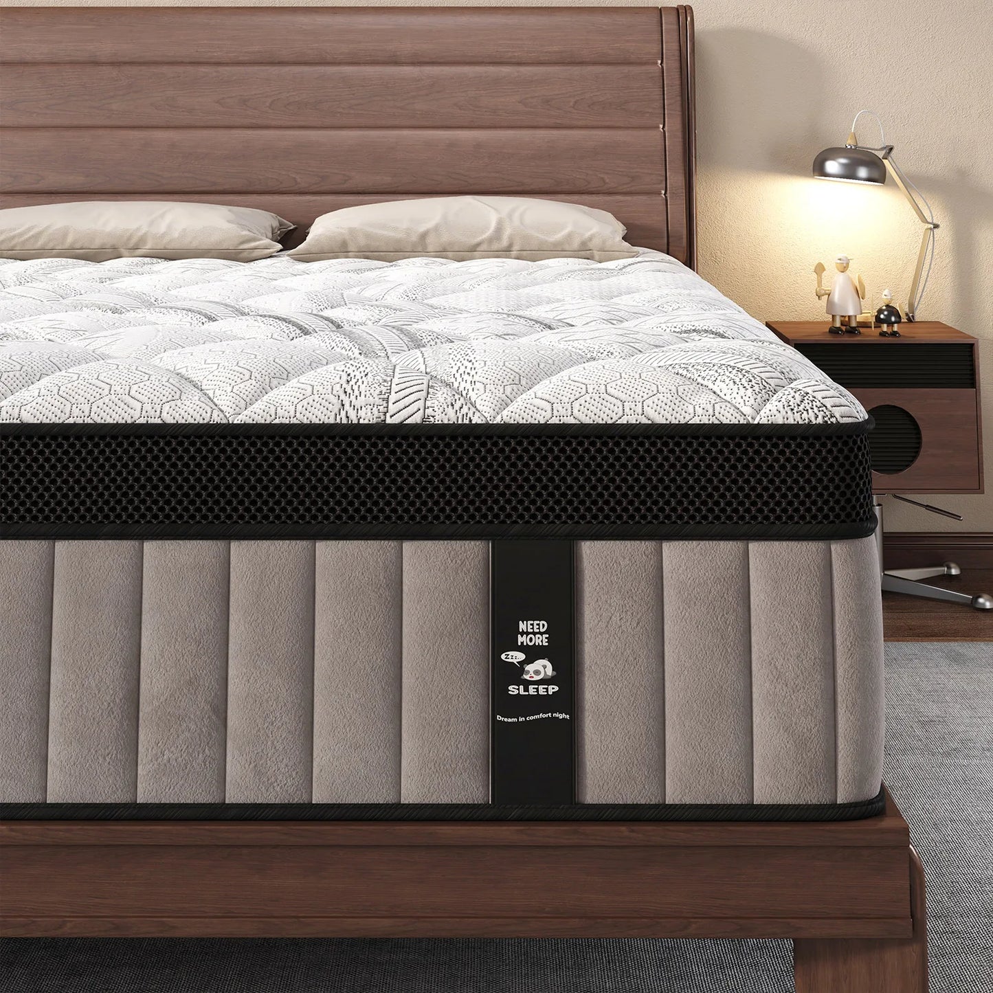 12" 14 Inch Gel Memory Foam Hybrid Mattress Medium Firm Pocket Spring Queen King Bed Motion Isolation