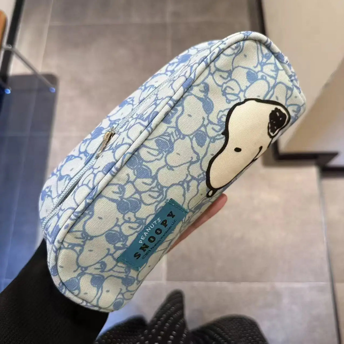 Bolso de Mano de Lona con Diseño de Snoopy, Estilo Kawaii, para Chicas, de Gran Capacidad, Simple, de Nailon