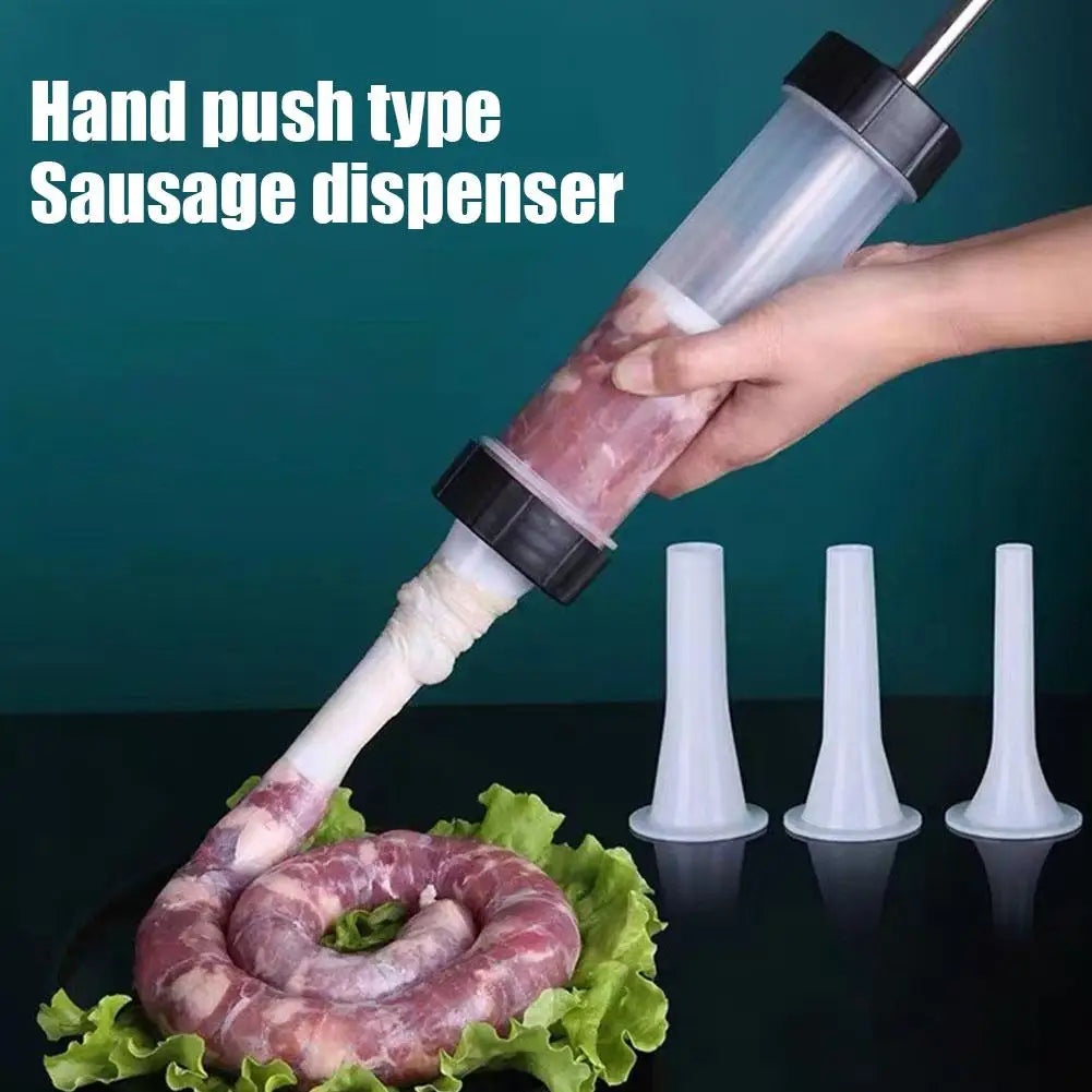 Máquina Manual portátil para hacer salchichas, relleno de salchichas hecho en casa, cocina casera, prensa de relleno de salchichas de inyección pequeña