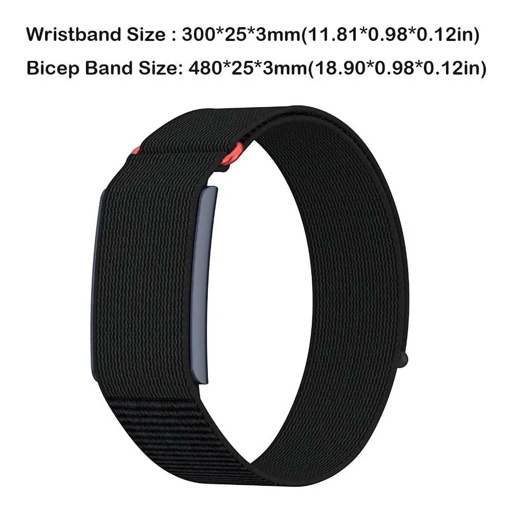 Banda deportiva de nailon, banda para bíceps, diseño de bucle, correa de seguimiento de Fitness transpirable, banda ajustable para brazo/carril para correa de Helio Amazfit