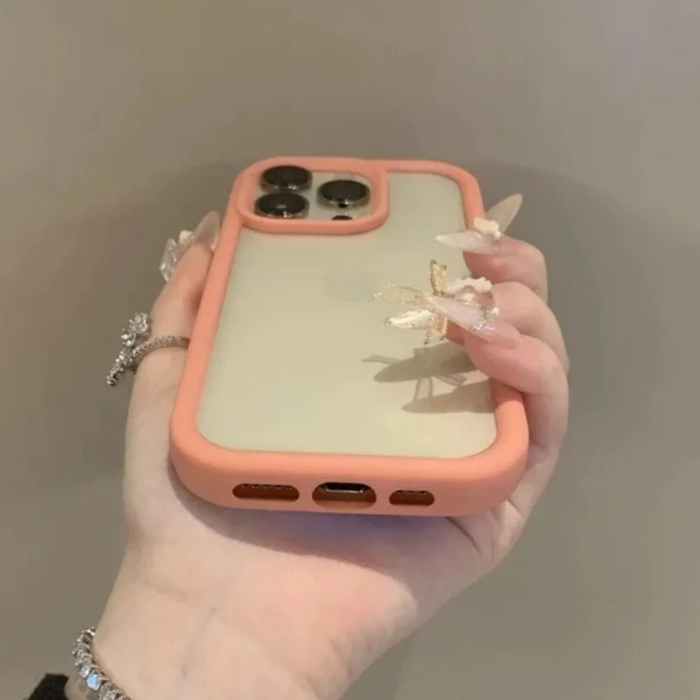 Funda de teléfono transparente de lujo para iPhone 17 Air 11 12 13 14 15 16 17 Pro Max Plus, funda de parachoques transparente a prueba de golpes