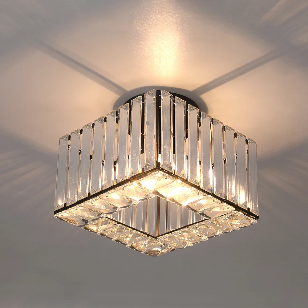 Lámpara colgante de cristal moderna, lámpara de techo Led de lujo, accesorios de decoración para el hogar, Isla de cocina, Lustre colgante ajustable