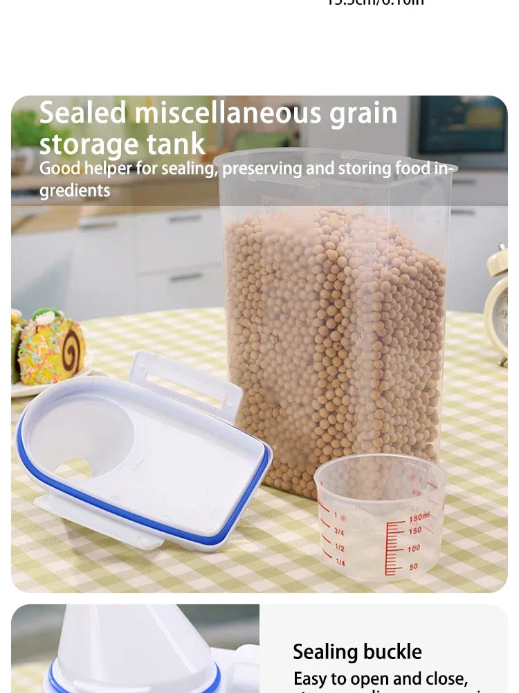 Contenedor de Almacenamiento de Alimentos para Mascotas Hermético de Primera Calidad, Gran Capacidad y Fácil de Limpiar, Diseño Elegante y Duradero para Perros y Gatos