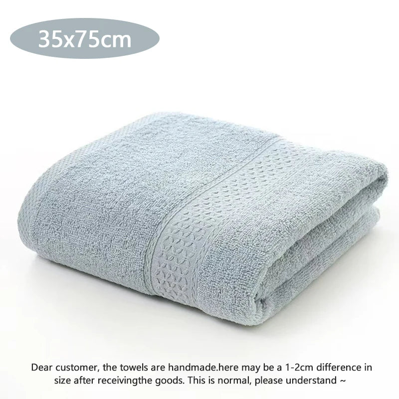 Toalla de baño, toalla de algodón, toallas absorbentes suaves de Color sólido, uso multiusos para baño de Hotel