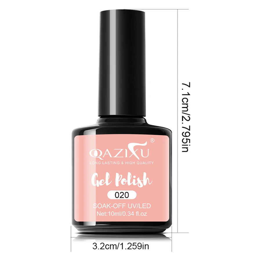 Set de 6 Esmaltes de Uñas en Gel, Color Té con Leche, Popular, UV LED, Fácil de Aplicar y Retirar, para Manicura Casera y de Salón