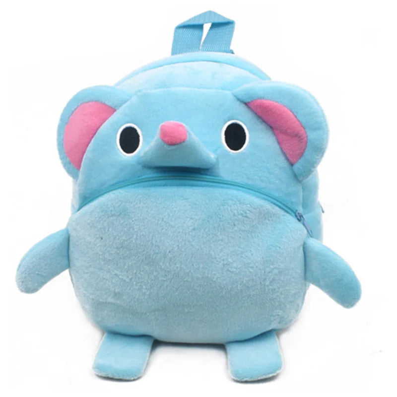 Bonita mochila de felpa de fresa para niños, Mini bolsas escolares de animales de dibujos animados, bolsa de dulces para niños, regalo para niños y niñas de 1 a 3 años