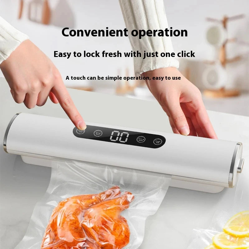 Sellador al Vacío Profesional para Alimentos, Máquina de Sellado para Cocina, Sellador de Bolsas de Plástico para Empacar Productos