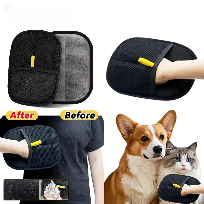 Removedor de Pelo de Mascotas, Guantes Lavables Portátiles para Quitar Pelo de Ropa, Productos de Limpieza para Mascotas, Accesorios para Mascotas