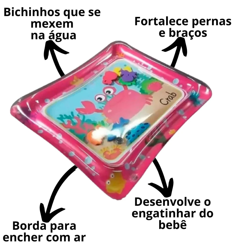 Alfombra Inflable Infantil para Jugar Seguro en Verano, Cómoda e Impermeable para Uso en Casa y Jardín