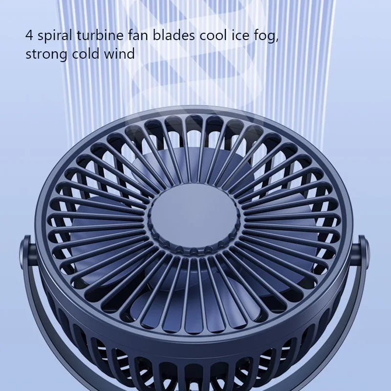 Ventilador de escritorio con clip Mini ventilador de escritorio de refrigeración USB silencioso de 3 velocidades 360 °   Gire los ventiladores eléctricos portátiles del clip del ventilador para el refrigerador de aire de