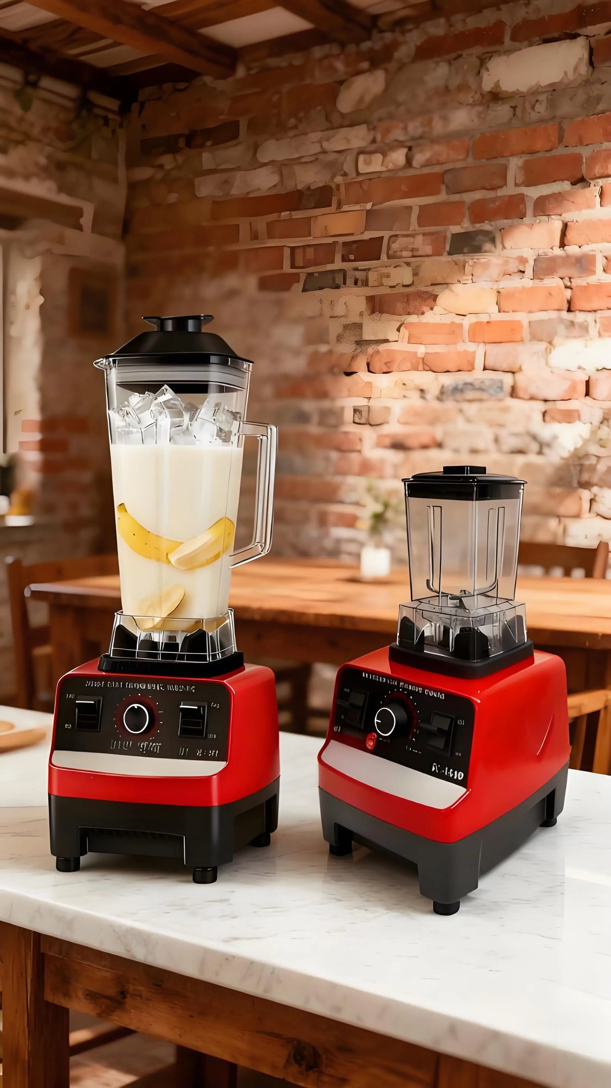 Licuadora y Batidora Profesional 2 en 1 - Trituradora de Hielo de Alta Potencia de 2L, Preparador de Smoothies, Procesador de Leche de Soya y Alimentos para Cocina Doméstica