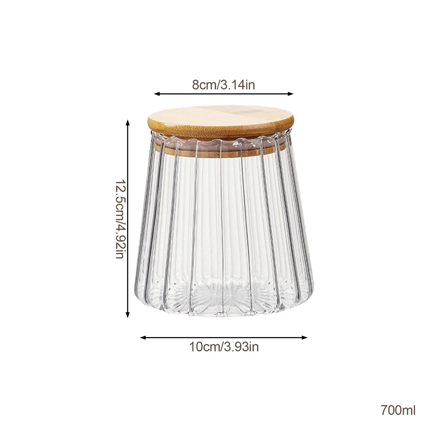 Tarro de vidrio sellado con cuchara y tapa, tarro transparente para especias, pequeño contenedor para almacenar alimentos, tarro para azúcar, tarro para té, tarro para café de cocina