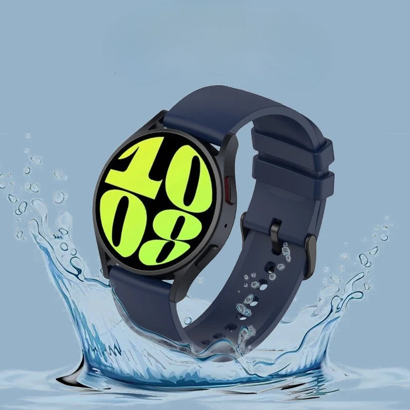 Correa de silicona para Huawei Watch GT 3 GT3 GT2 46 mm 42 mm Correa de silicona con hebilla negra con cola redonda