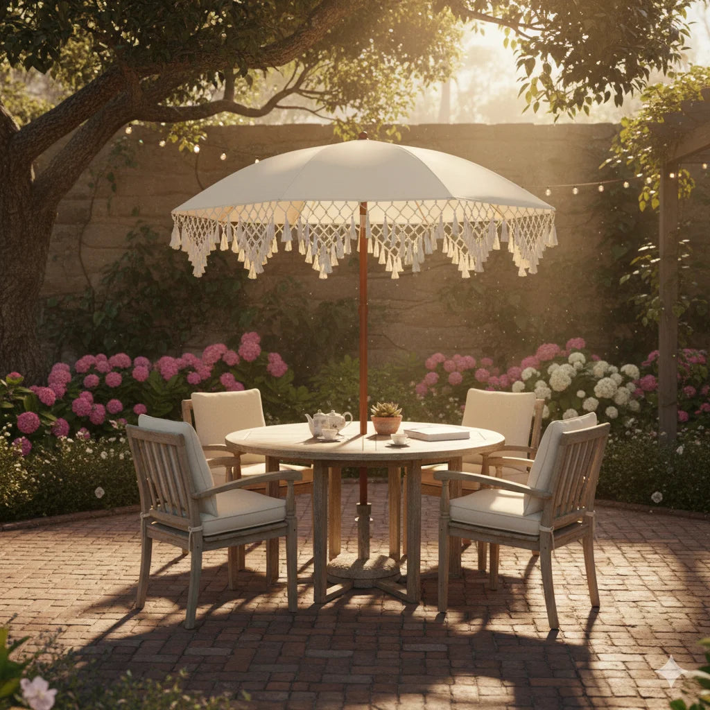 Sombrilla para Patio Exterior con Protección Solar UPF50+ de Moda, Sombrilla de Playa Portátil